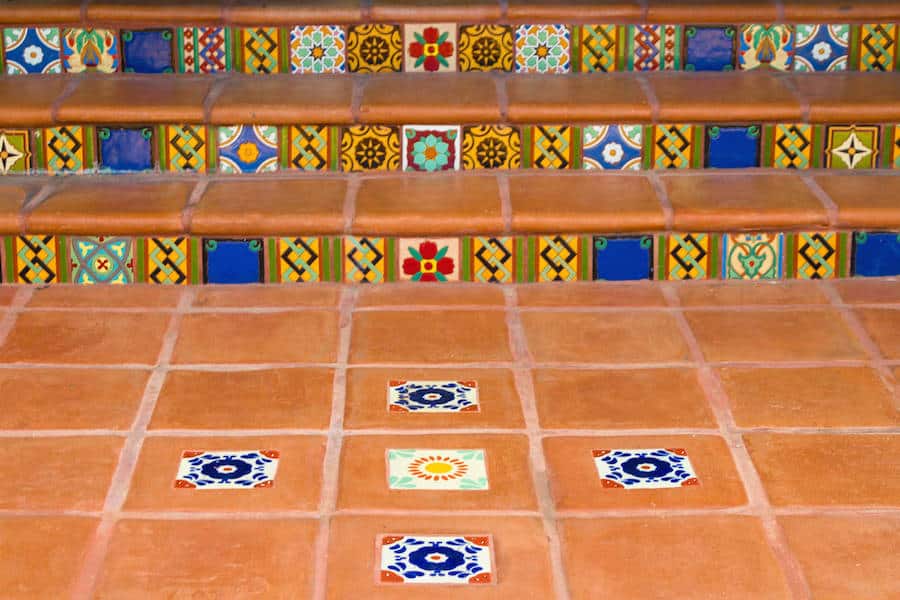 Mediterranean Ceramic Tiles Steps