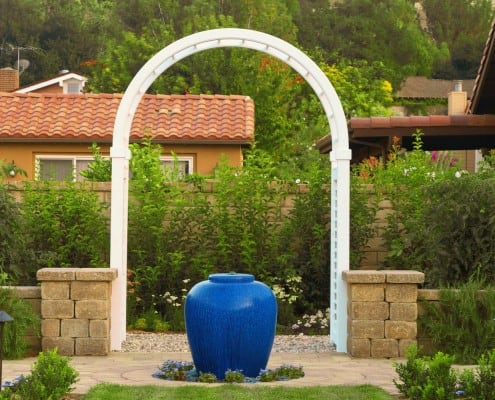 Water Features Blue Center Fountain Design