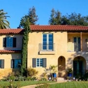 plaster walls in Mediterranean inspired landscapes