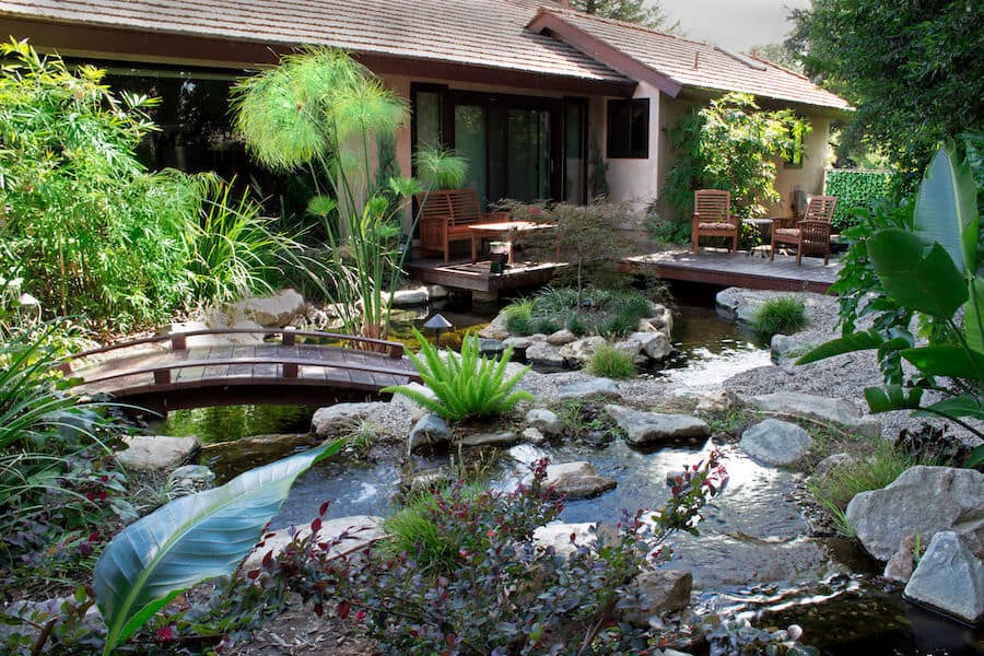 zen bridges patio design