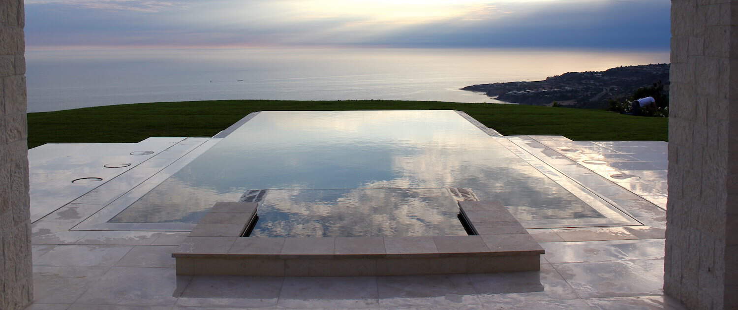Pool Deck design viewing the ocean