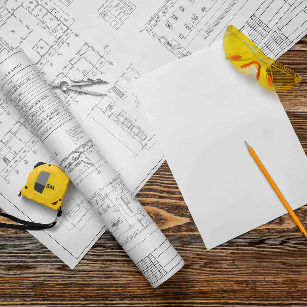 blueprint or Site measurement plan