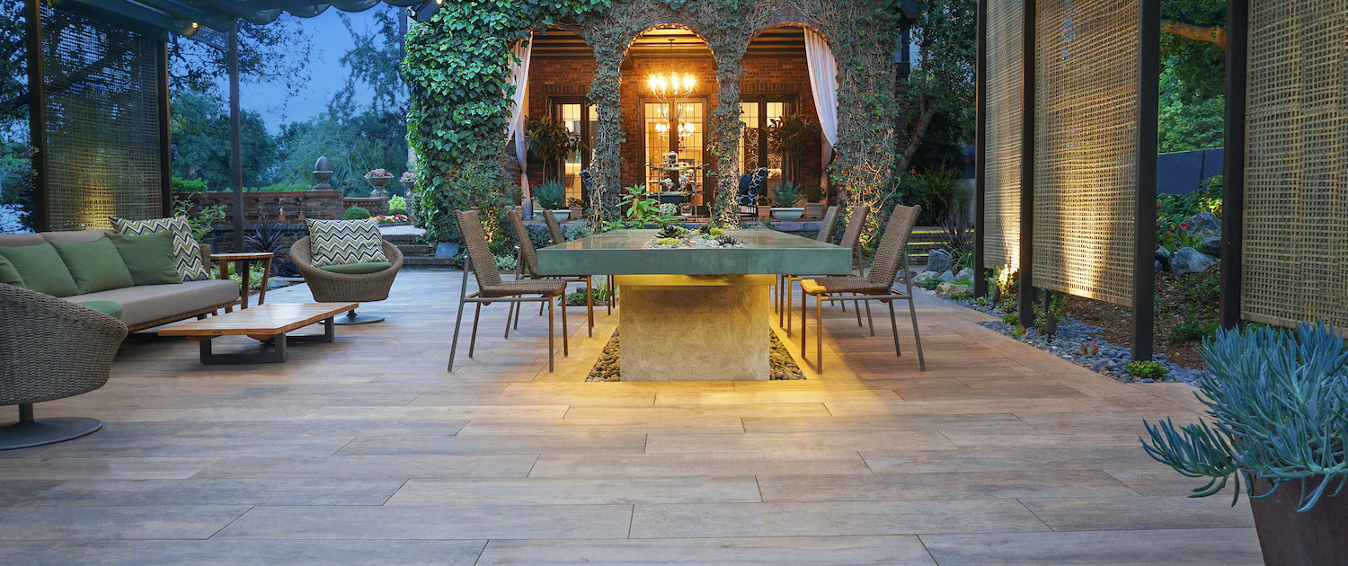 outdoor living room showcase design